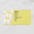 Search for hibiscus flower business cards Yellow