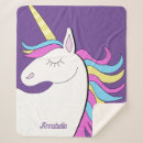 Search for purple unicorn blankets Girls