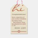 Search for naughty santa gift tags Red
