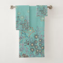 Search for blue and brown bathroom accessories White
