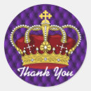 Search for purple princess baby shower stickers Crown