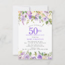 Search for pretty 50th birthday invitations Elegant