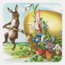 Search for vintage happy easter stickers Bunny