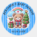 Search for teddy bear first birthday stickers Modern