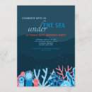 Search for coral birthday invitations Marine life