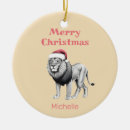 Search for safari animal christmas tree decorations Lion