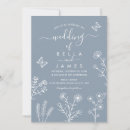 Search for blue butterfly wedding invitations Boho