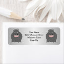 Search for hippo return address labels Animals
