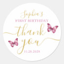Search for 1st birthday stickers Thank you