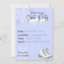 Search for skates birthday invitations Winter wonderland