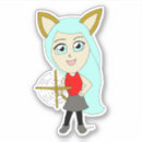 Search for chibi girl stickers Cat