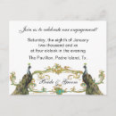 Search for peacock engagement party invitations Peafowl
