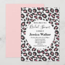 Search for leopard bridal shower invitations Pink