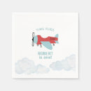 Search for airplane napkins First birthday