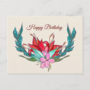 Search for flower drawing birthday cards Watercolor