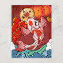Search for fishes postcards Gold