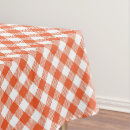 Search for orange plaid tablecloths Country