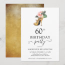 Search for luxury 60th birthday invitations Gold