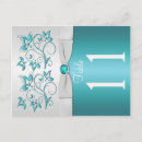 Search for aqua silver postcards Floral