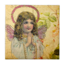 Search for vintage angel on tiles Antique
