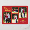 Search for round christmas cards Merry and bright
