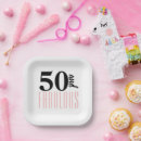 Search for 50th birthday plates and napkins Minimal