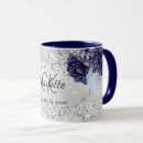 Search for silver and blue mugs Elegant
