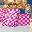 Search for hot pink christmas wrapping paper Vintage