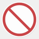 Search for banned sign stickers No symbol
