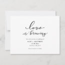 Search for love is brewing invitations Calligraphy