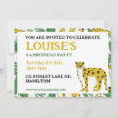 Search for leopard design invitations For kids