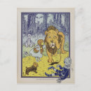 Search for wizard of oz postcards Cowardly lion