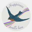 Search for bluebirds stickers Happiness