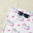 Search for rainbow unicorn beach towels Pastel
