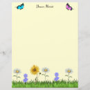 Search for pink flowers stationery paper Daisy