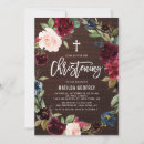 Search for rustic christening invitations Watercolor