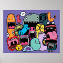 Search for gangs posters Illustration
