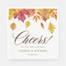 Search for fall wedding napkins Thanksgiving