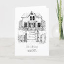 Search for cat thank you cards Black and white