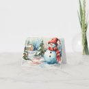 Search for snowman christmas cards Winter scene