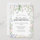Search for female 90th birthday invitations Pink