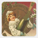 Search for vintage new years eve stickers Happy new year