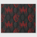 Search for black heart wrapping paper Gothic