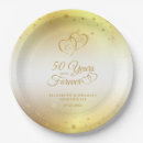 Search for 50th anniversary gold plates Stylish