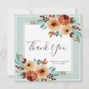 Search for mint green thank you cards Rustic