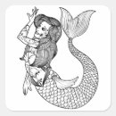 Search for vintage mermaids stickers Sailor
