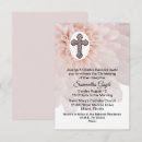Search for pink girl christening invitations Chic