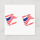 Search for freedom business cards Stars and stripes