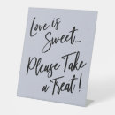 Search for dessert tabletop signs Please take a treat