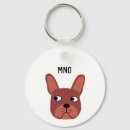 Search for chocolate brown key rings French bulldog